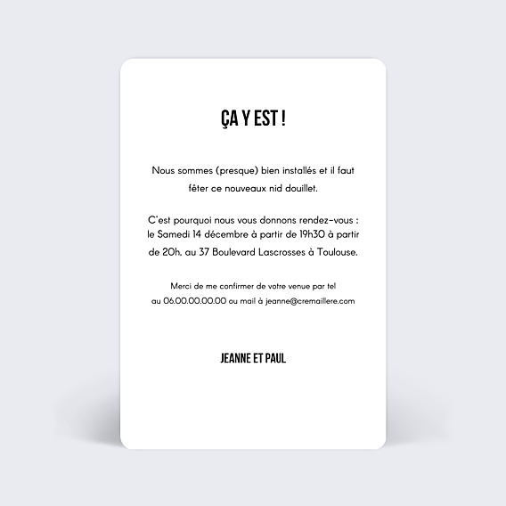 Invitation Toutes Occasions Typographie Surprise
