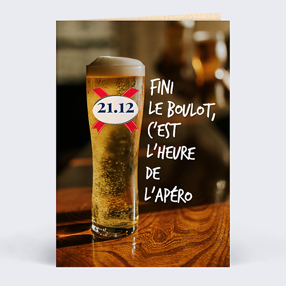 Carte d'invitation Bière Pression