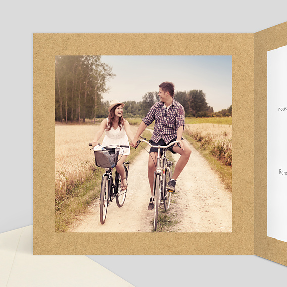 Faire part pacs Bucolique Intérieur Gauche