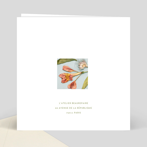 Invitation professionnelle Style Editorial Verso