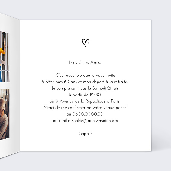 Invitation Toutes Occasions Signature