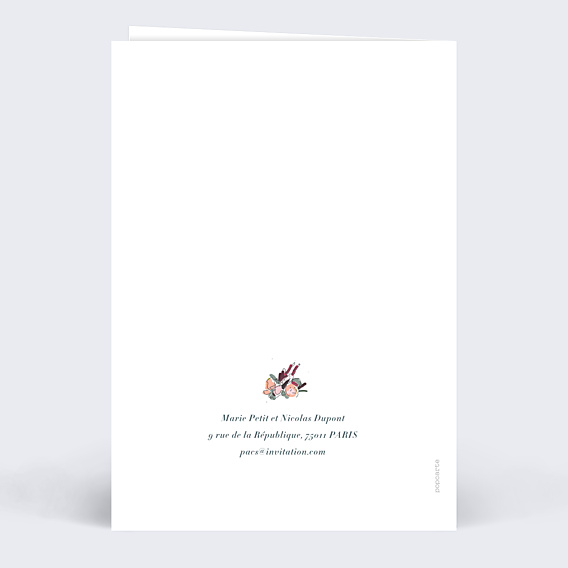 Faire-part Pacs Illustration Douceur