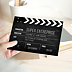Invitation professionnelle Clap Tournage