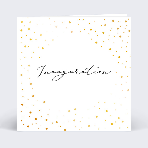 Invitation Professionnelle Dorure Inauguration