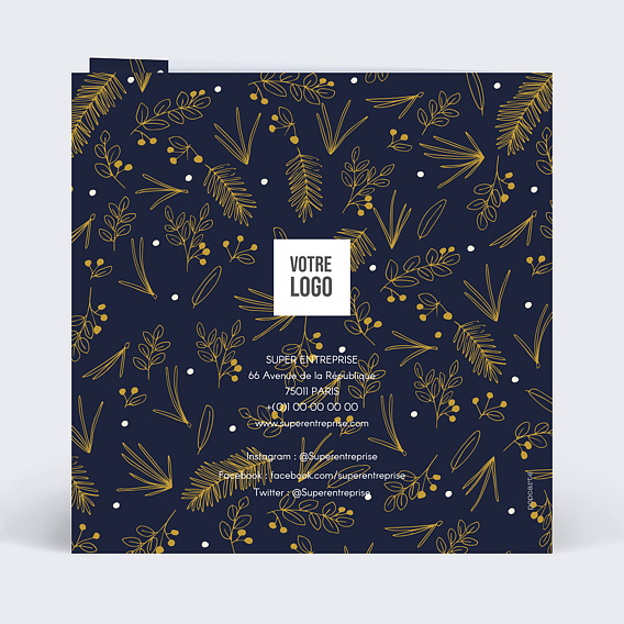 Invitation professionnelle Inauguration Champêtre Verso