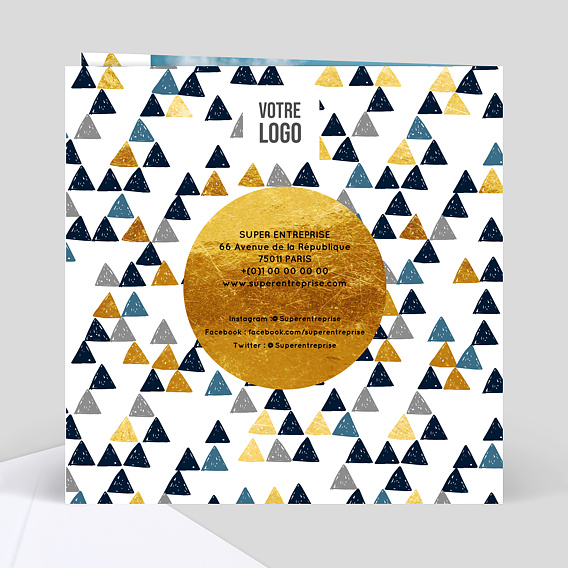 Invitation professionnelle Inauguration Petits Triangles Verso