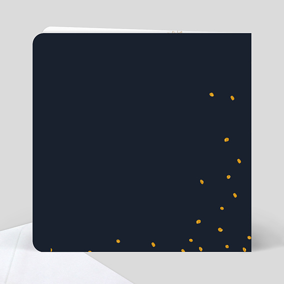 Carte d'invitation Poussière d'Etoiles Verso