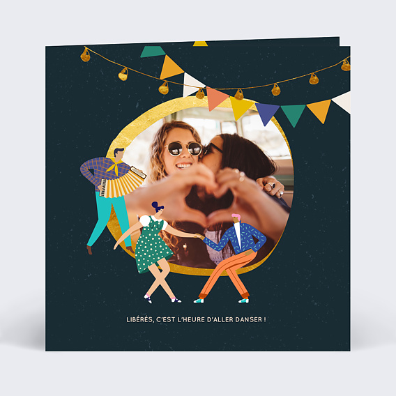 Carte d'invitation Fiesta Recto