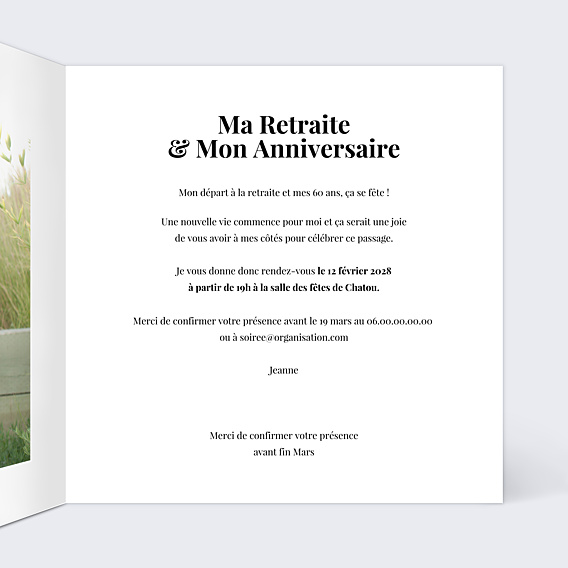 Invitation Toutes Occasions Dorure Pois Graphique