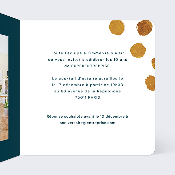 Invitation Professionnelle Graphique Chic