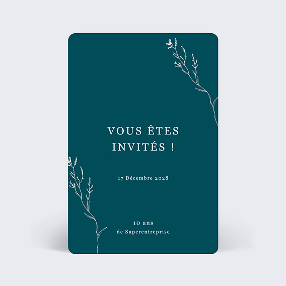 Invitation professionnelle Idylle Recto