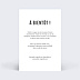 Carte d'invitation Filet d'Or Lumineux Verso