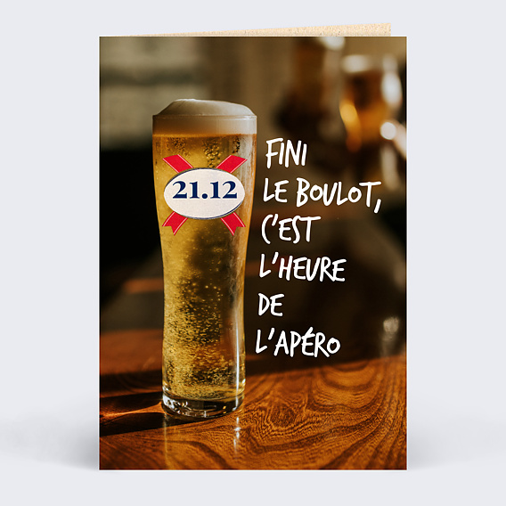 Carte d'invitation Bière Pression Recto