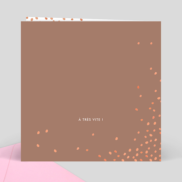 Invitation Champagne Confettis Verso