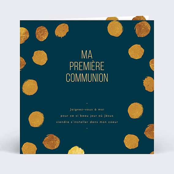 Faire-part Communion Graphique Chic