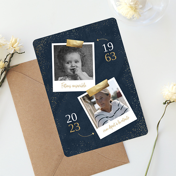 Carte d'invitation Mémento Après 1