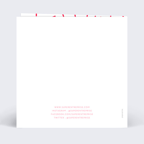 Invitation Professionnelle Pop-Art