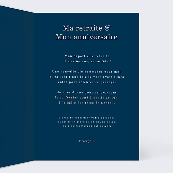 Invitation Toutes Occasions Collection Caractère