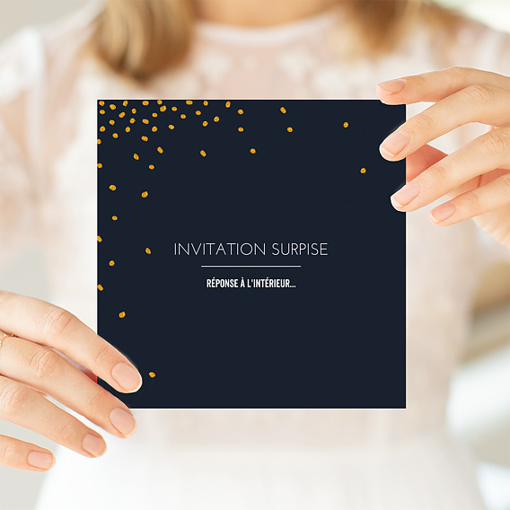 Carte d'invitation Poussière d'Etoiles