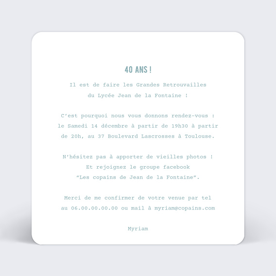 Invitation Toutes Occasions Effet tirage