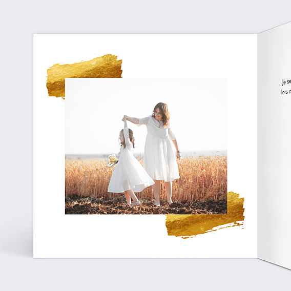 Faire-part Communion Jolie Peinture