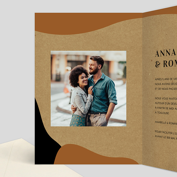 Faire part pacs Artkraft Intérieur Gauche