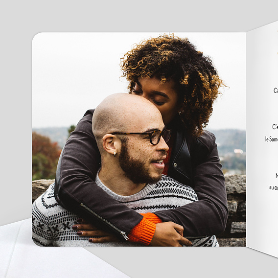 Carte d'invitation Poussière d'Etoiles Intérieur Gauche