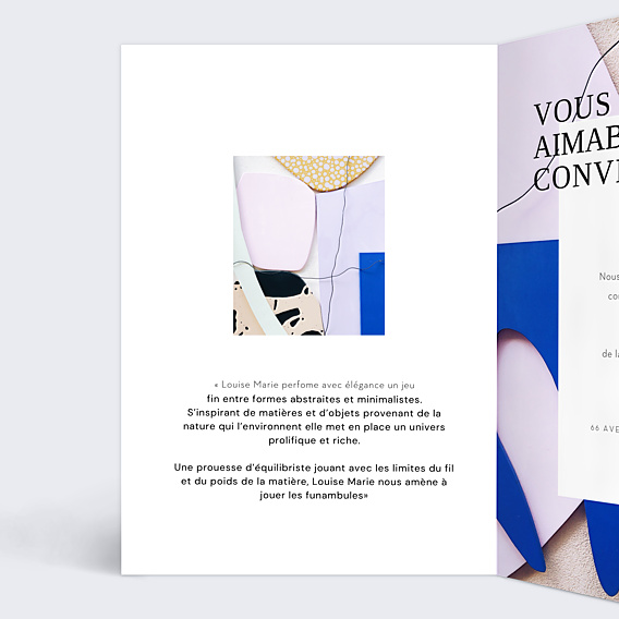 Invitation Professionnelle Art Modern