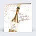 Carte d'invitation Champagne Confettis