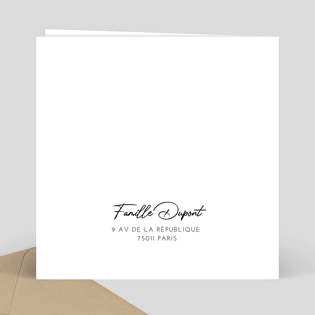 Invitation Signature Verso