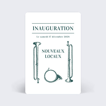 Cartes d’invitations professionnelles virtuelles personnalisables Inauguration Badinage