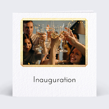 Cartes d’invitations professionnelles virtuelles personnalisables Inauguration Esprit Gatsby