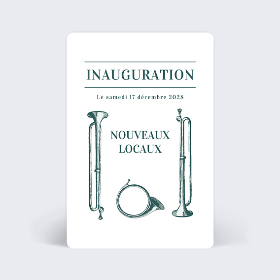 Invitation professionnelle Inauguration Badinage Recto