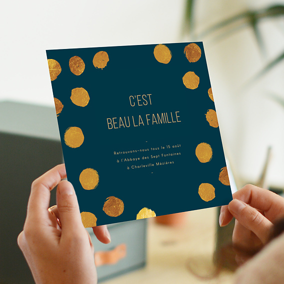 Carte d'invitation Graphique Chic Après 1