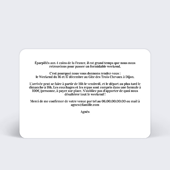 Invitation Toutes Occasions Charme Classique