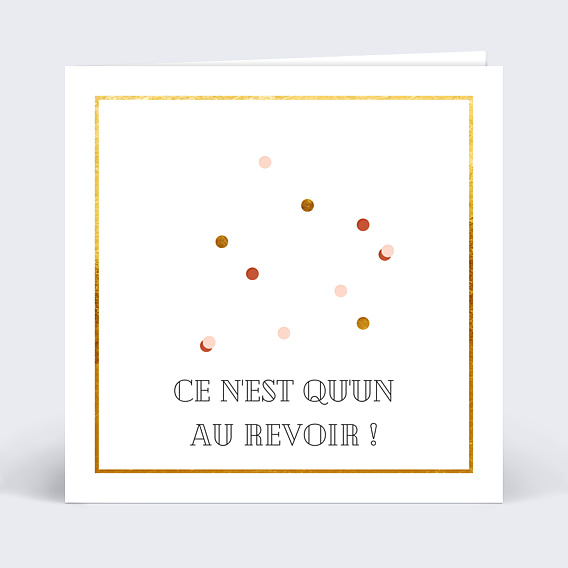 Carte de départ Joli Cadre