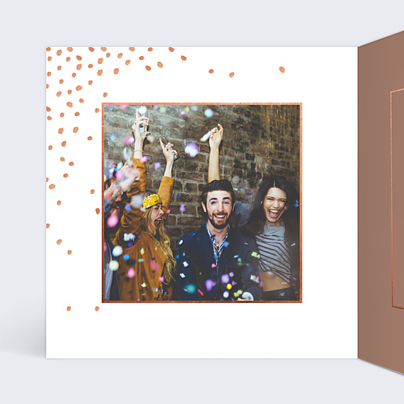 Invitation Toutes Occasions Champagne Confettis
