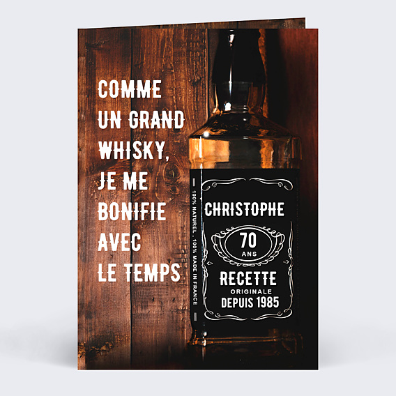 Invitation anniversaire Pur Malt