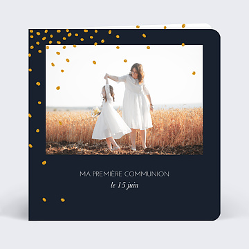 Faire-part Communion Poussire d'toiles
