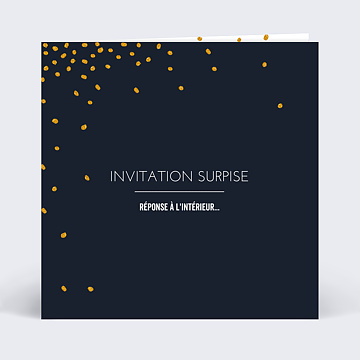 Carte d'invitation Poussière d'Etoiles