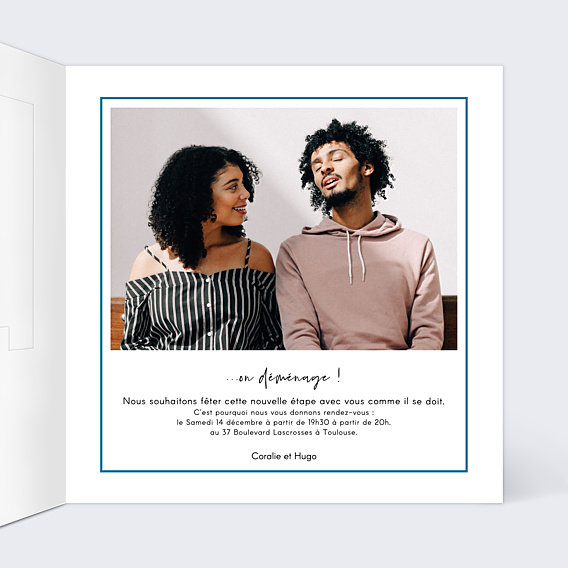 Invitation Toutes Occasions Découpe Cadre