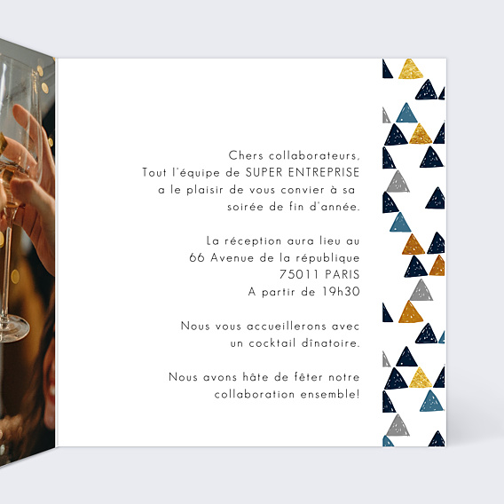 Invitation Professionnelle Inauguration Petits Triangles