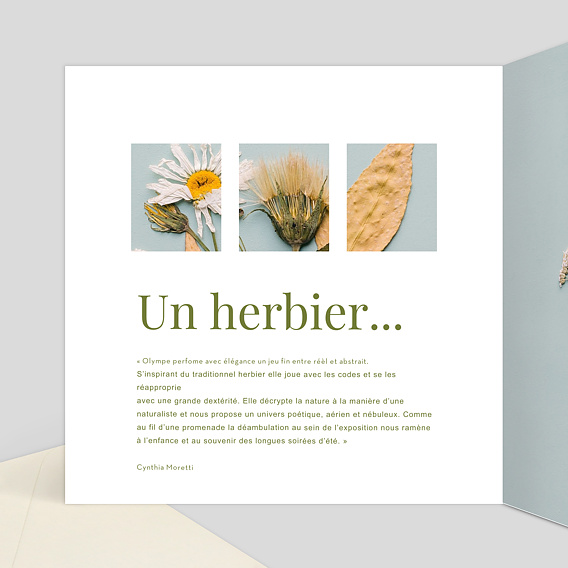 Invitation professionnelle Style Editorial Intérieur Gauche