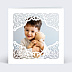 Faire-part communion Découpe Dentelle