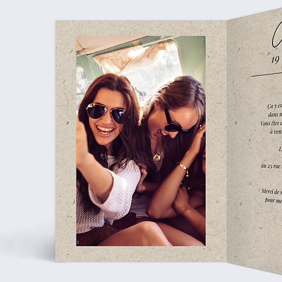 Invitation Toutes Occasions Carte Chinée