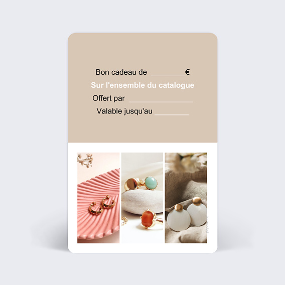 Carte cadeau Coupon Verso