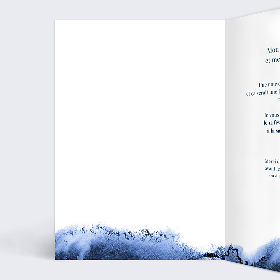 Carte d'invitation Abîme Intérieur Gauche