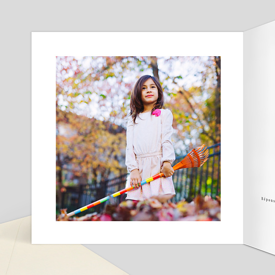 Faire-part communion Dorure Communion Intérieur Gauche