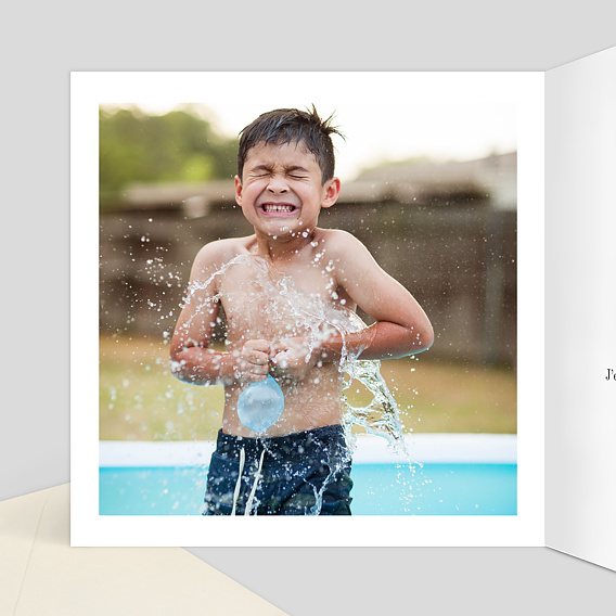 Faire-part communion Dorure Couronnée Intérieur Gauche