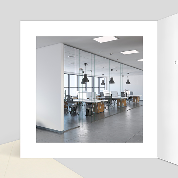 Invitation professionnelle Dorure Inauguration Intérieur Gauche